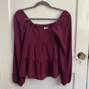 Long sleeve flowy shirt